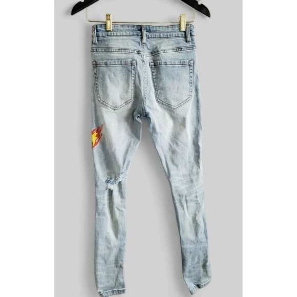 Ninetynine Jeans Men's Size 28x31 8 Ball Distressed Cotton Blend Slim Denim - Picture 9 of 9